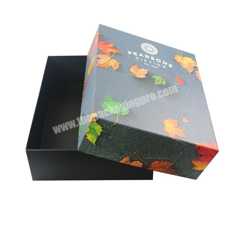 Custom New Design Printing Black Top and Bottom Shoe Gift Box with Your Logo