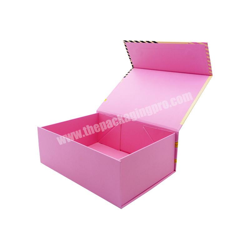 Custom Printed Foldable Magnetic Cardboard Women Underwear Dress Packaging Box