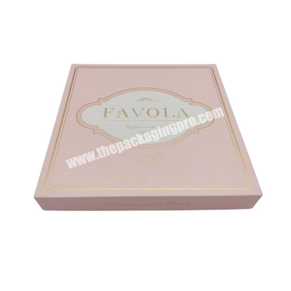 Custom Printed Handmade Paper Card Board Gold Foil Empty Chocolate Gift Box Wholesale