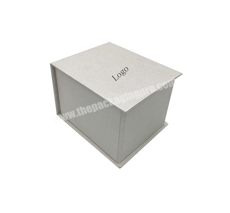 Custom Silver Cardboard Foldable Magnetic Gift Box