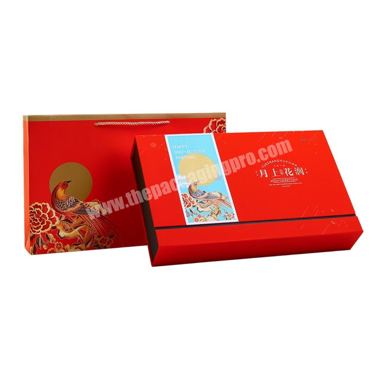 Custom Single Snowskin  Mooncake Box 3D Magnetic Gift Packaging D4 Luxury Floral