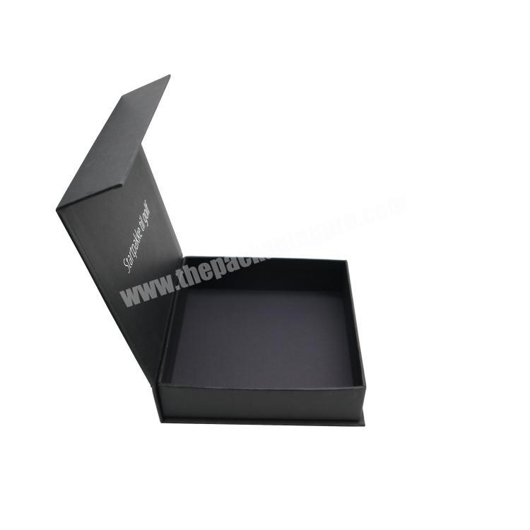 Custom Small Empty Caja Iman Magnetic Black Gift Box Magnetic