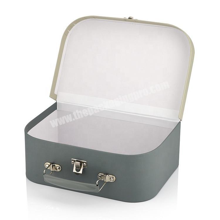 Custom Small Rigid Cardboard Suitcase Gift Box