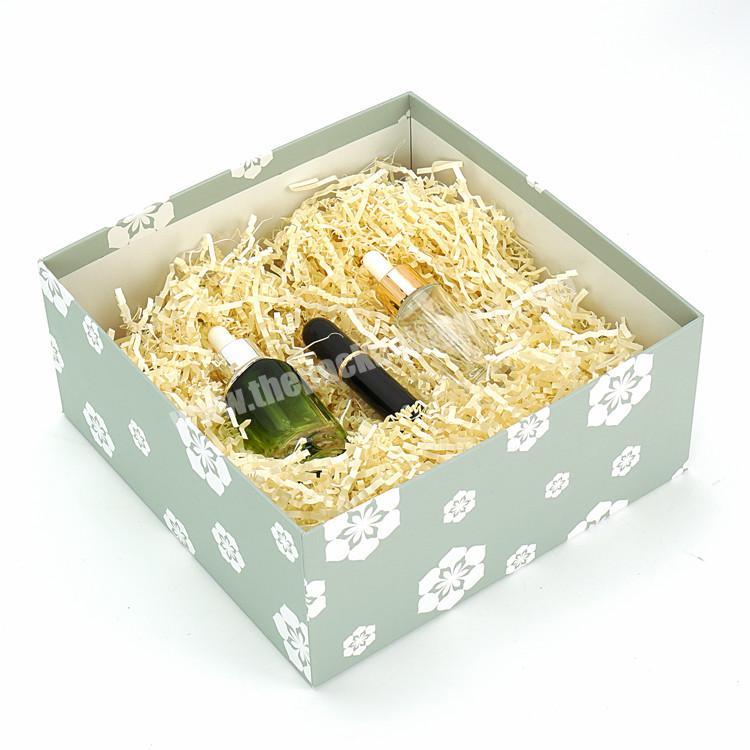 Custom Two Piece Packaging Luxury Rigid Bath Bomb Container Premium Cosmetics Gift Box with Clear Lid