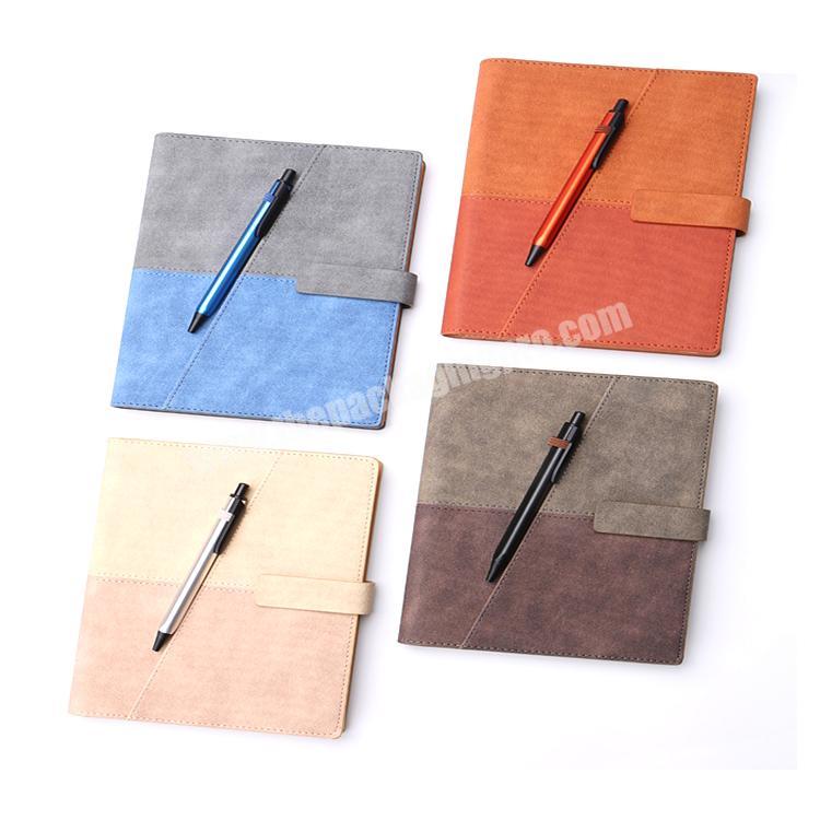 Custom composition business 2022 diary notebook set with pen