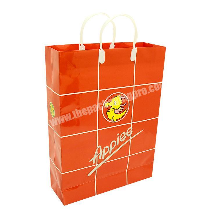 Custom designed Hard Plastic Rope Handles bags Creative Foldable Present Packaging Gift Paper Bag