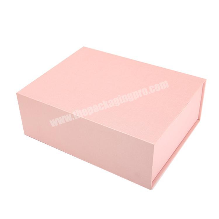 Custom logo rigid cardboard flip lid Apparel Boxes Luxury Clothing Packaging Paper Box factory