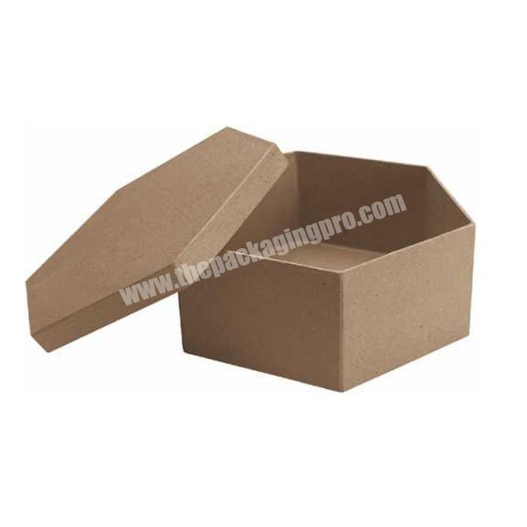 Custom printed top bottom kraft paper gift box for cosmetics packaging set