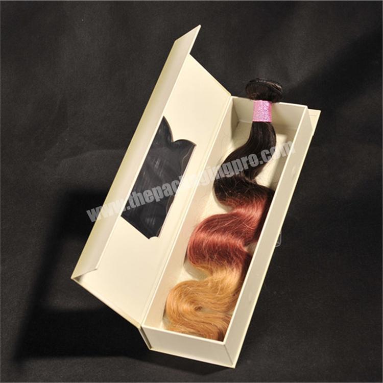 Custom printing luxury hair extension packaging box
