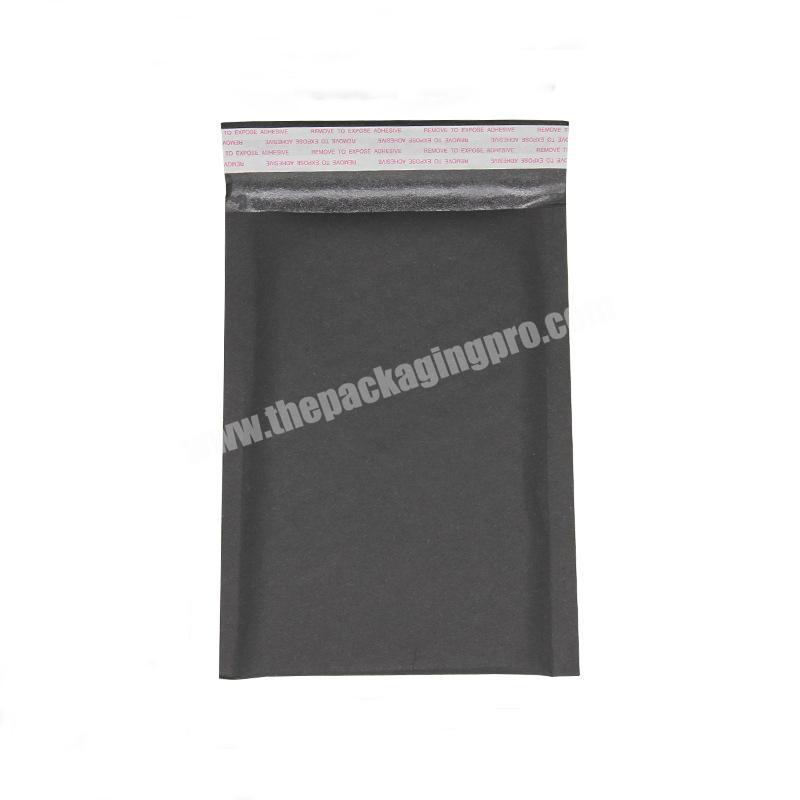 Custom super security recycled black eco friendly kraft paper mailing bags