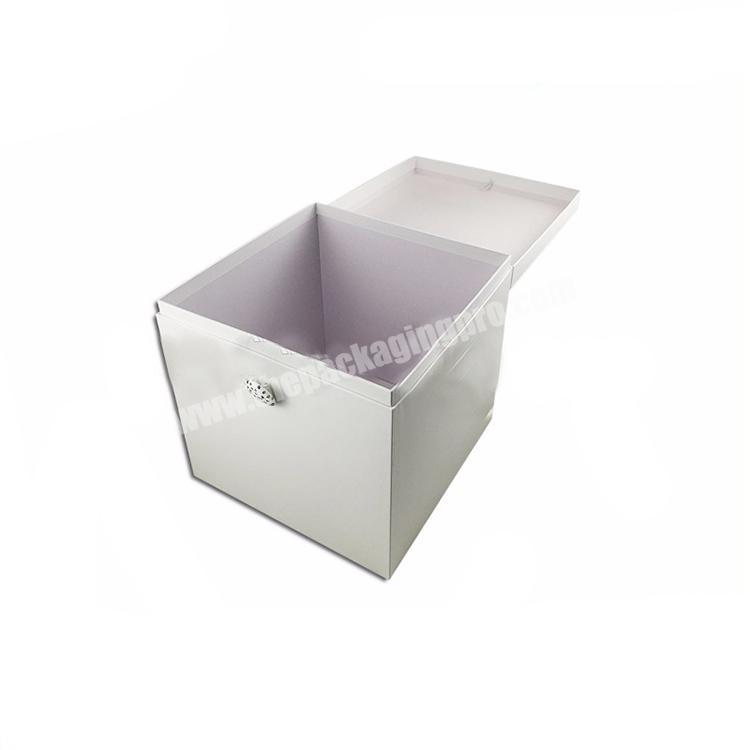Customize your Logo Printing Large white storage box Paper Gift Christmas Box With Lid