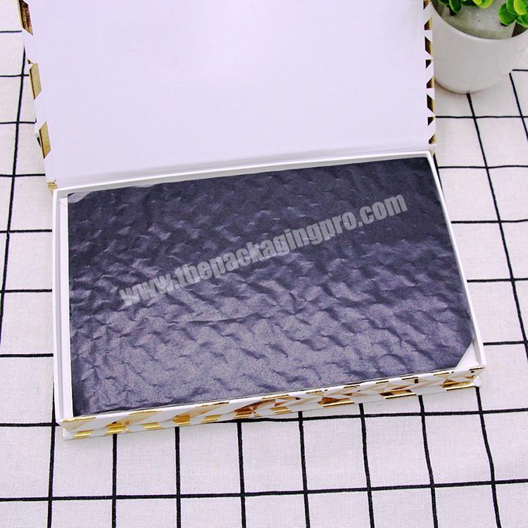 Customized Logo Luxury Design Golden Foil Cosmetic Packaging Paper Gift Magnetic Box manufacturer
