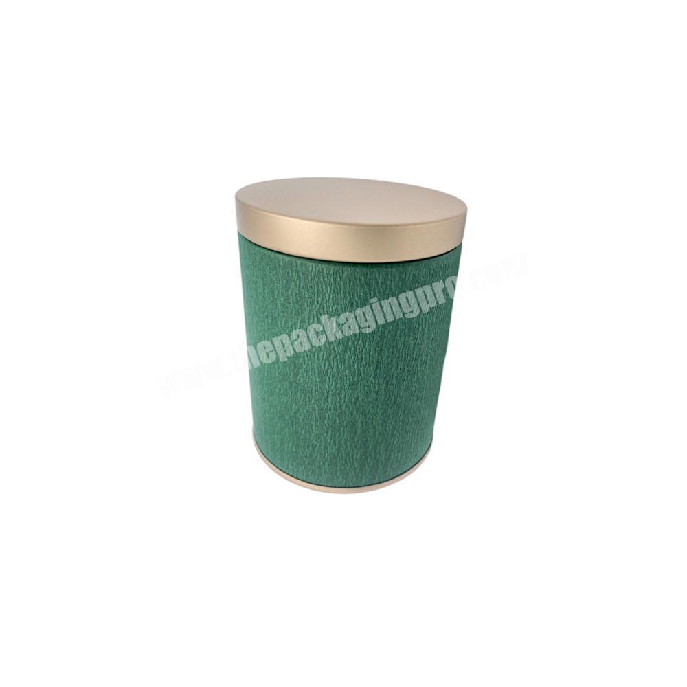 personalize Customized Logo White Round Shaped Cardboard Tube Paper Cylinder Packaging Box For Keepsake Gift Tea Caddy with rope handle
