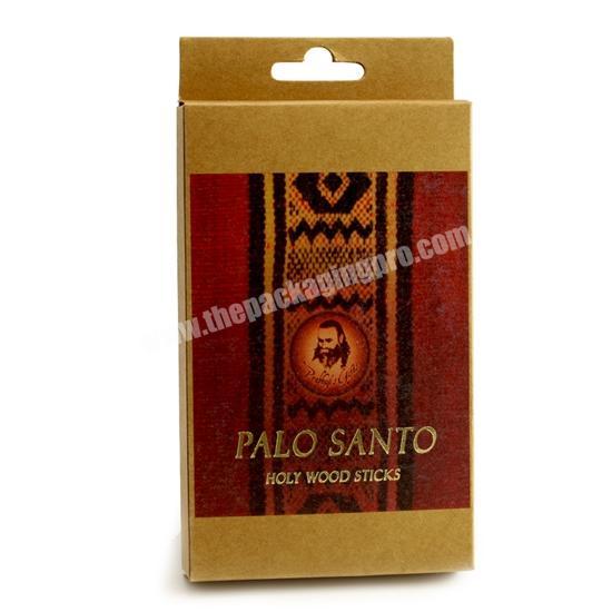 Customized Palo Santo Wooden Stick Kraft Paper Packaging Box
