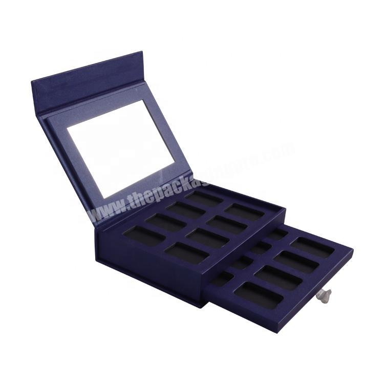 Decorative Custom Paper Sliding Display Cardboard Magnetic Lid Cosmetic Set packaging Gif Box