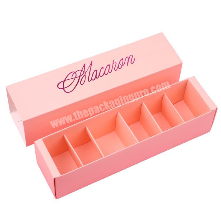 Eco Friendly Custom Pink Mother Day Macaron Small Packaging Box Wholesale