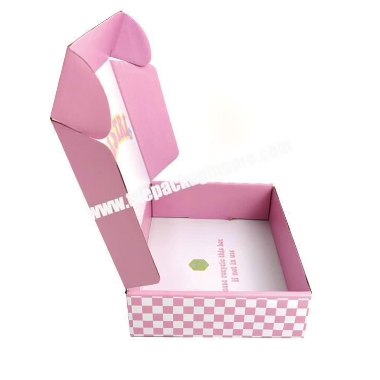 personalize Wholesale High Quality Custom Printed Cheap  pink Corrugated Cardboard Box