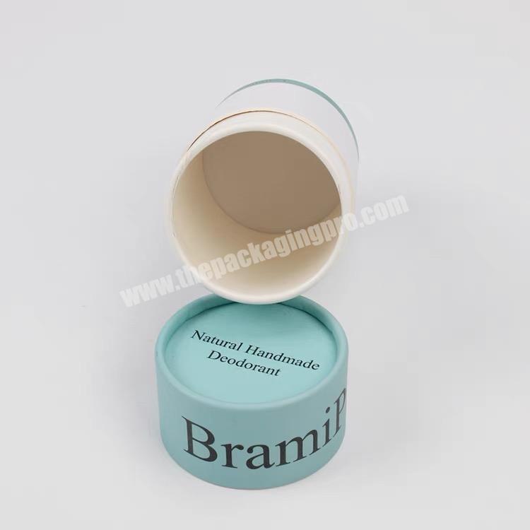Eco-friendly Custom Label  Empty Kraft Paper Cosmetic Cylinder Packaging Candle Tube Perfume Boxes manufacturer