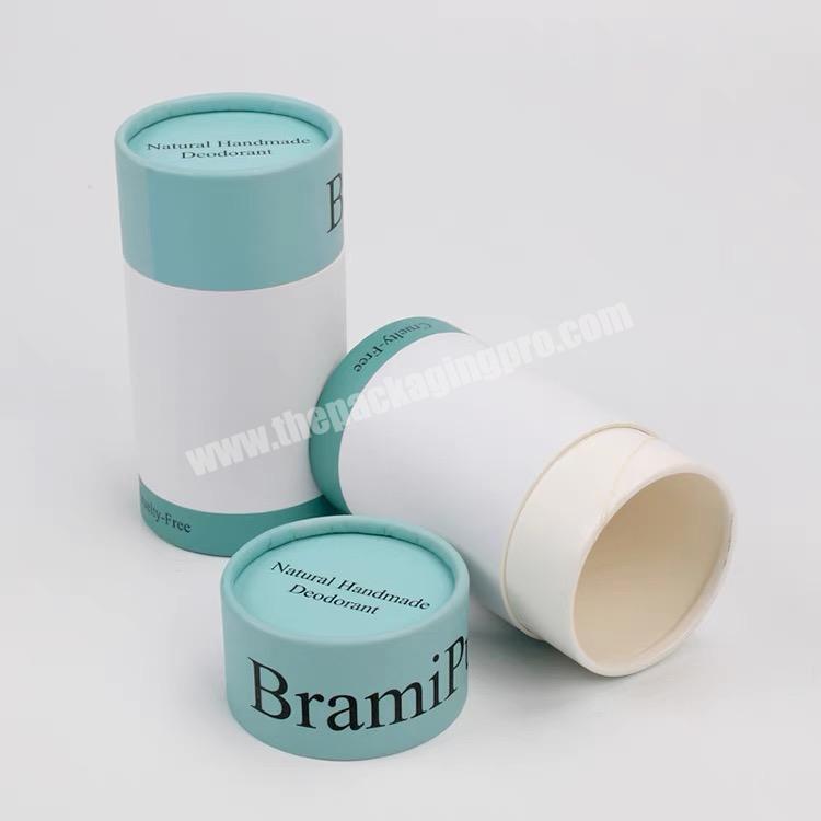 personalize Eco-friendly Custom Label  Empty Kraft Paper Cosmetic Cylinder Packaging Candle Tube Perfume Boxes