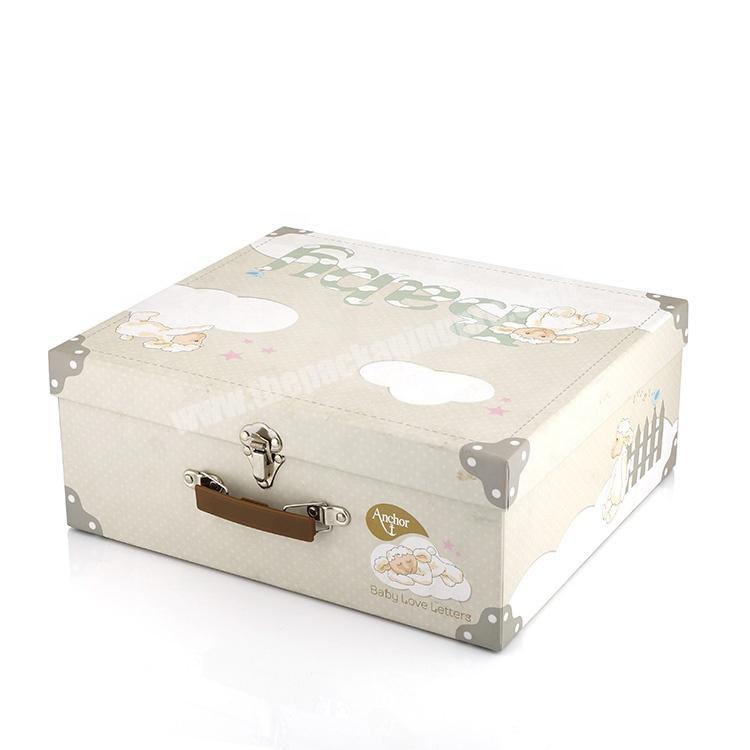 Elegant Mini Suitcase Gift Custom Box Packaging For Baby
