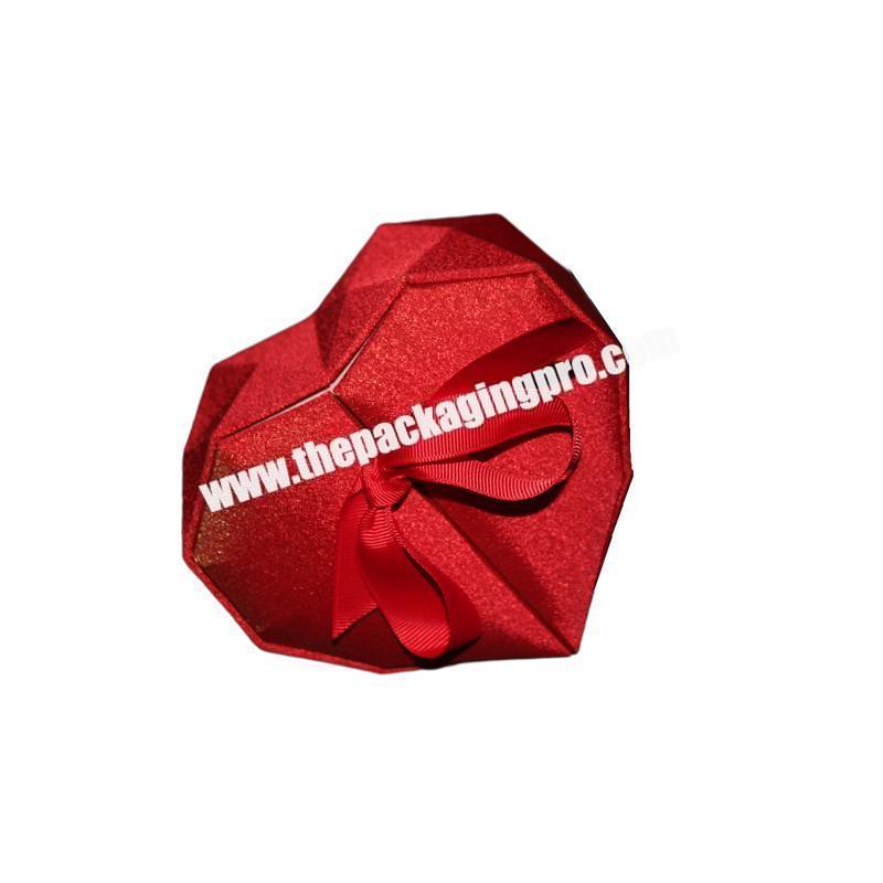 custom Heart Shaped Luxury Chocolate Gift Paper Box Packaging Custom Manufacturer 