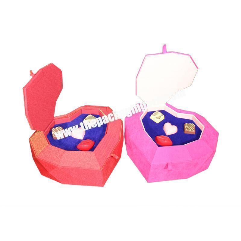 custom High Quality Heart-shaped Gift Packaging Box Candy Wedding Gift Packing Case Manufacturer 