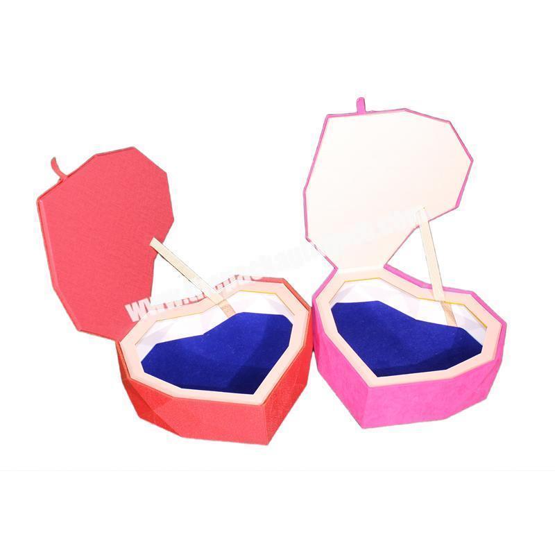 High Quality Low Price Double Layer Heart-shaped Gift Packaging Box Candy Wedding wholesaler
