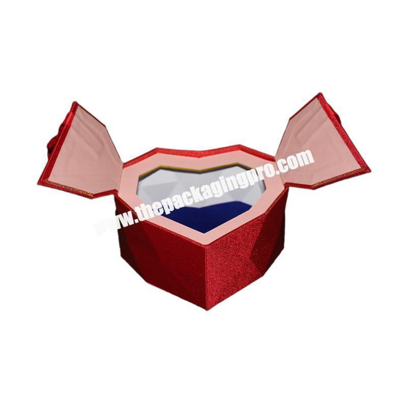 High Quality Low Price Double Layer Heart-shaped Gift Packaging Box Candy Wedding factory
