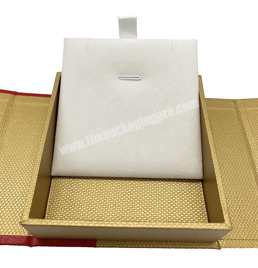 Factory Wholesale Double Open Door Leatherette Jewelry Packing Box Magnetic Jewelry Box Packaging Box For Jewelry