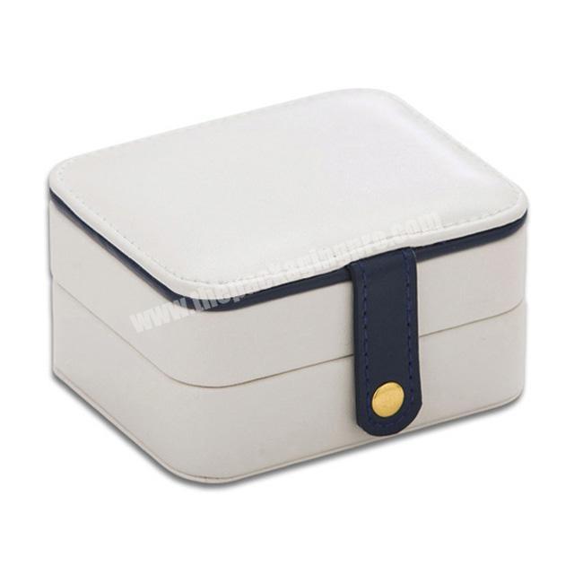 Amazon.com: LANDICI Small Jewelry Box for Women Girls, PU Leather Travel  Jewelry Organizer Case, Portable Jewellery Storage Holder Display for Ring  Earrings Necklace Bracelet Bangle Watch Men Kids Gift, Apricot : Clothing,