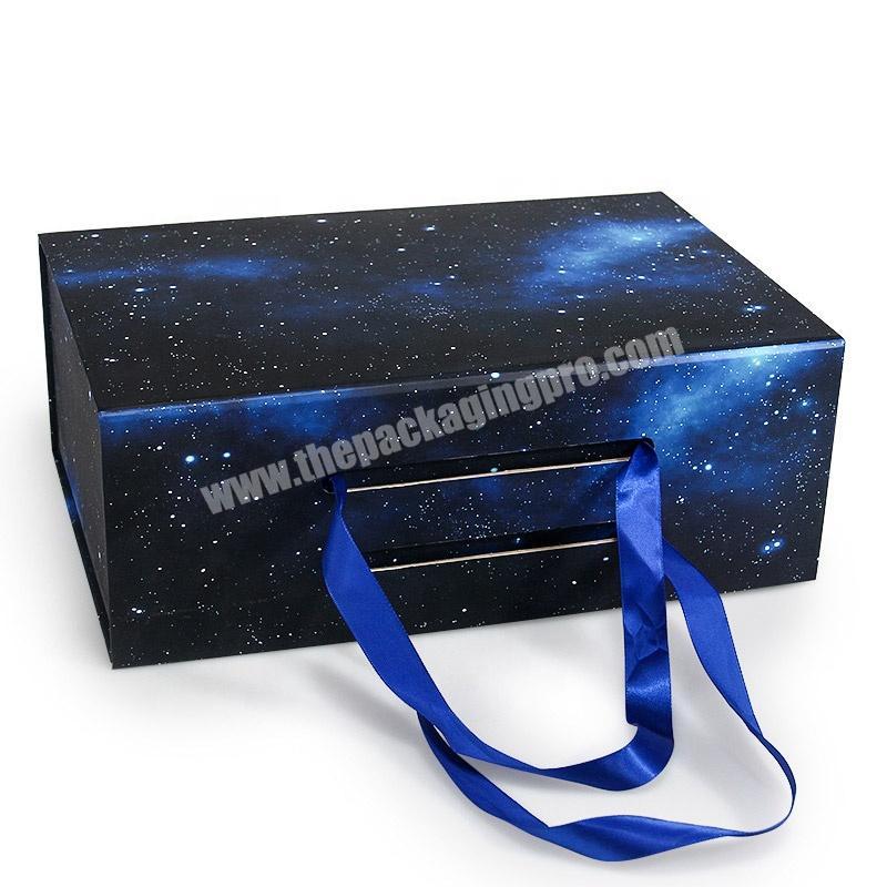 Fashion Luxury Gift Folding Clothing Boxes Magnetic Gift Paper Box For Garments Circle