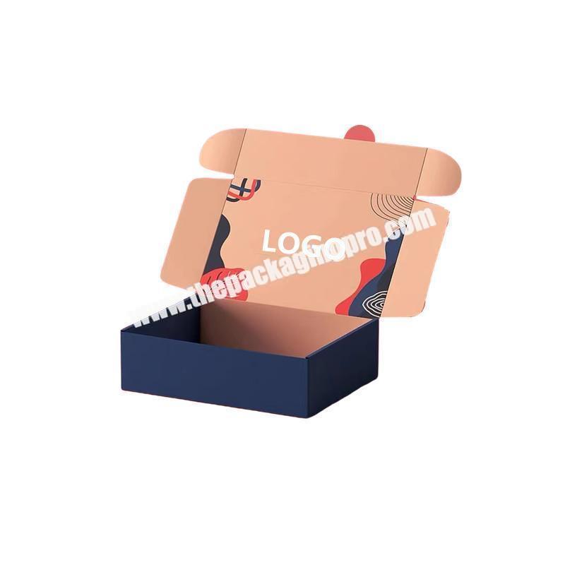 Wholesale Eco Skincare  Beauty  Cloth Packaging Mailer Corrugated Paper Custom Logo Printed Box