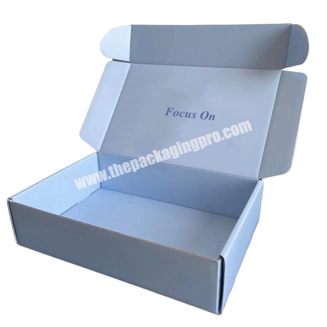 Foldable Handbag Clothing Packaging Corrugated Paper Box Custom Design Product Boxes Wholesale