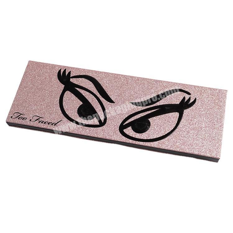 Glitter 20 Colors Cosmetics Eyeshadow Palette Beauty Makeup Packaging Box Logo Customizable