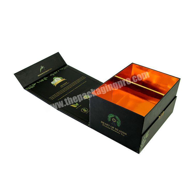 Hair Extension Custom Cosmetic Gift Boxes Large Magnetic Luxury Black Wig Box Packaging