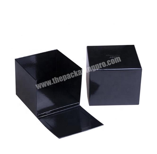 Handmade Custom Logo Luxury Hair Extension Packaging Black Small Paper Box