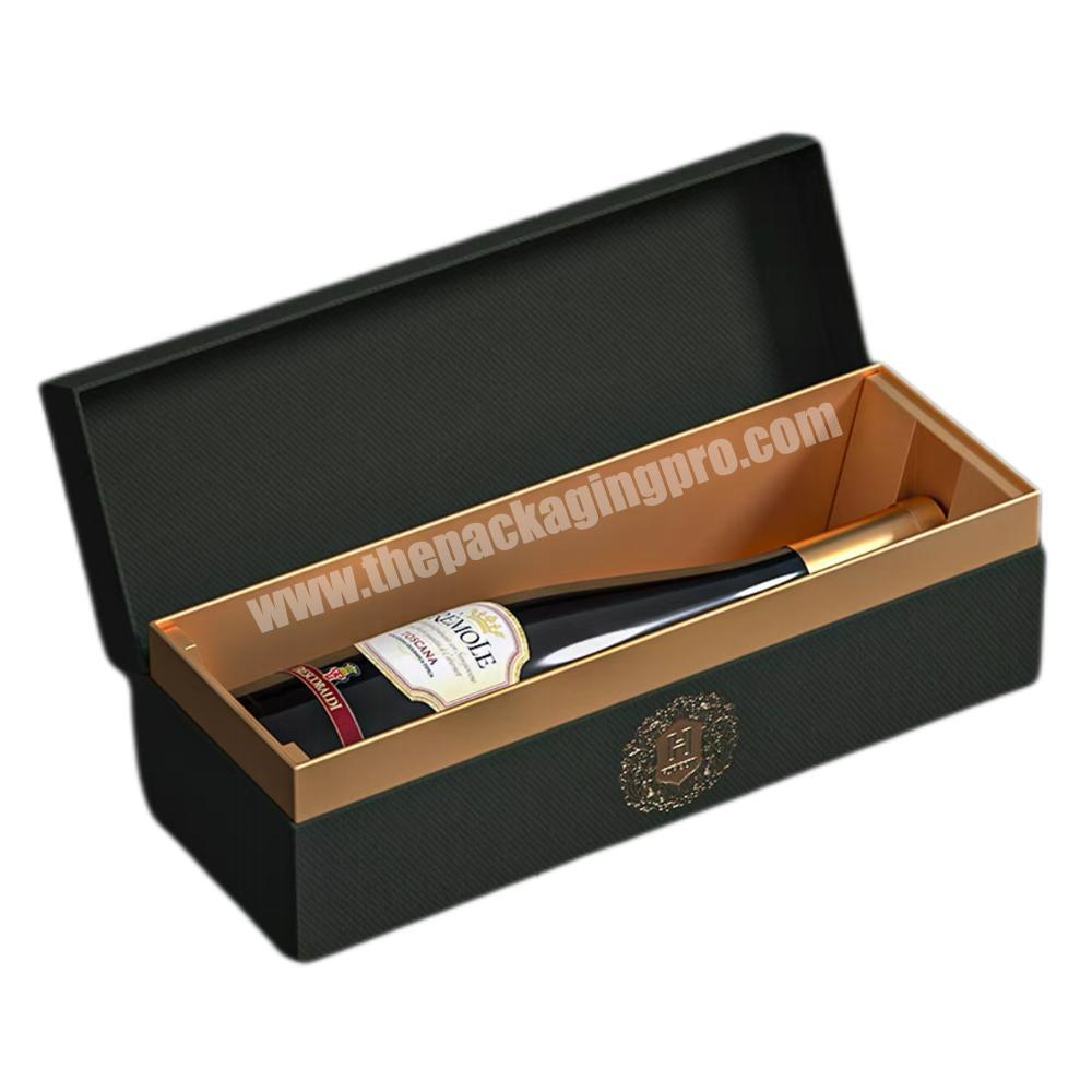 Hard Board Luxury Creative Beverage Wine Bottle Packaging Gift Box Custom factory