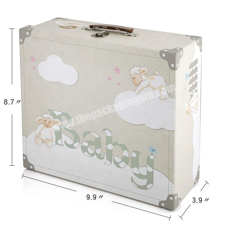 High-End Decorative Wholesale Customized Cardboard Paper Suitcase Packaging Gift Box