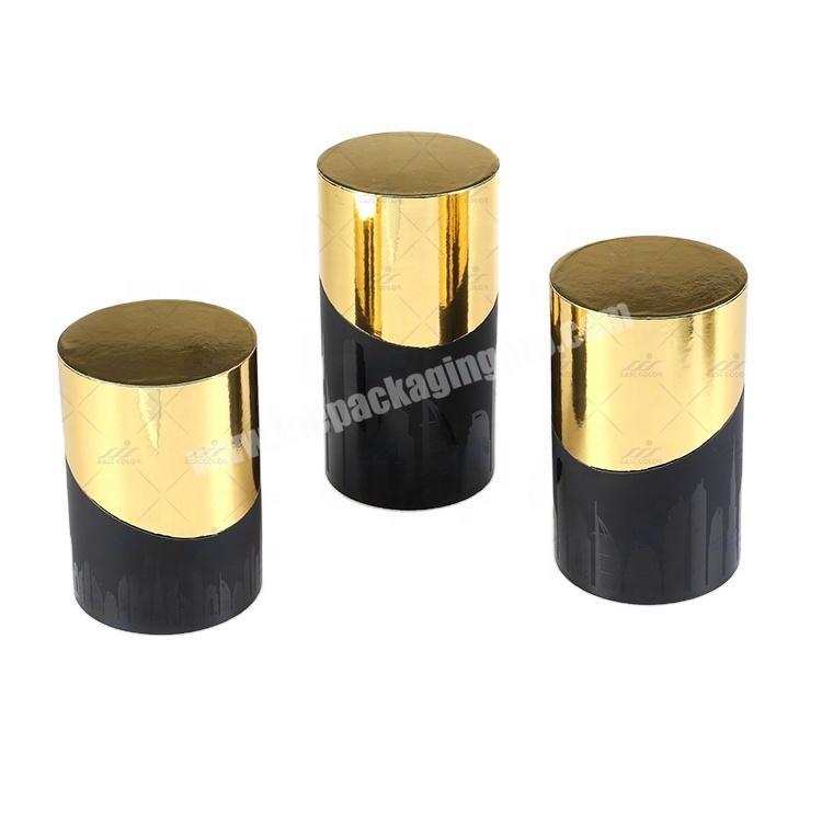 High Quality Golden Perfume Round Box Packaging