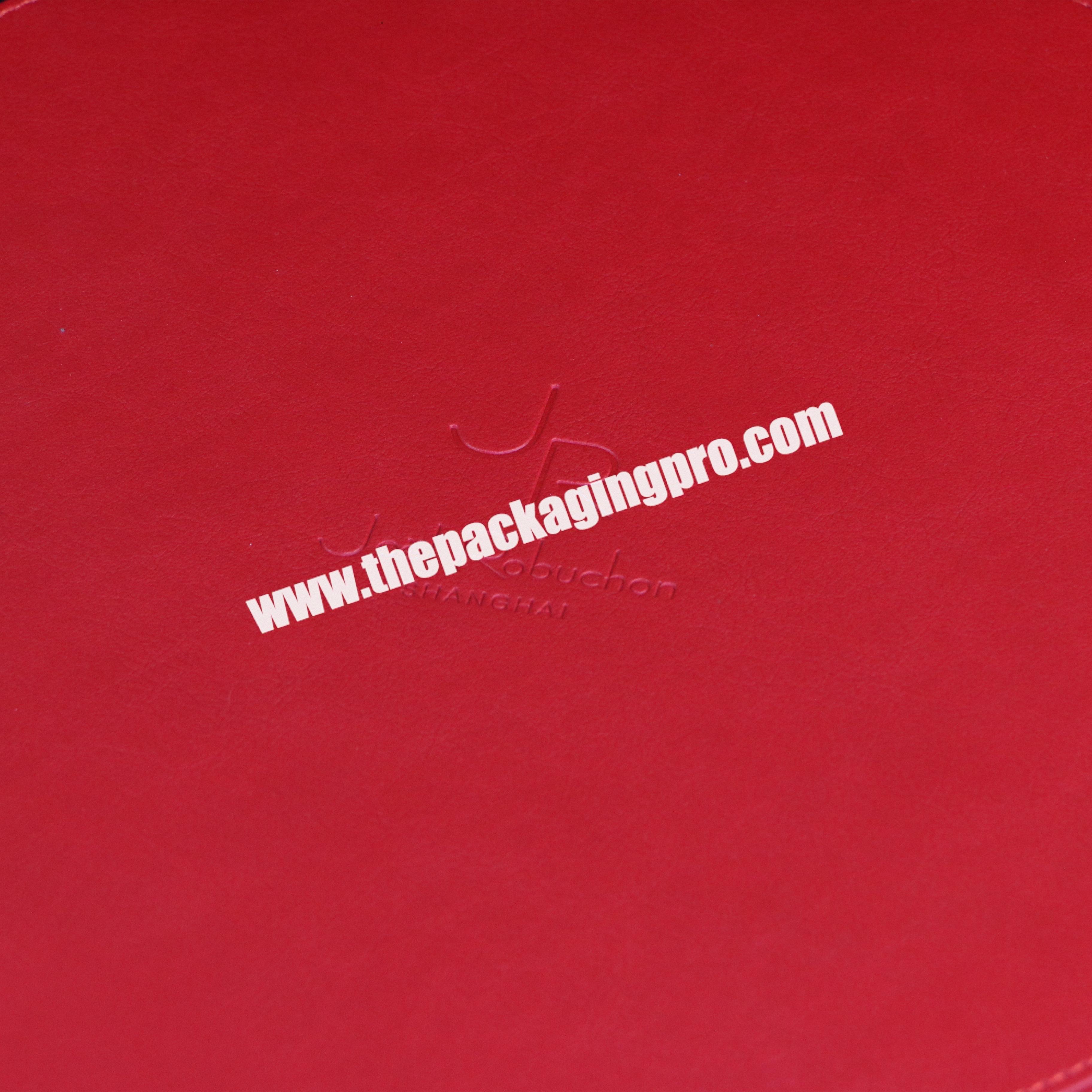 custom Luxury Custom Leather Blind Packaging Boxes Mystery Gift Box Manufacturer Good Price 