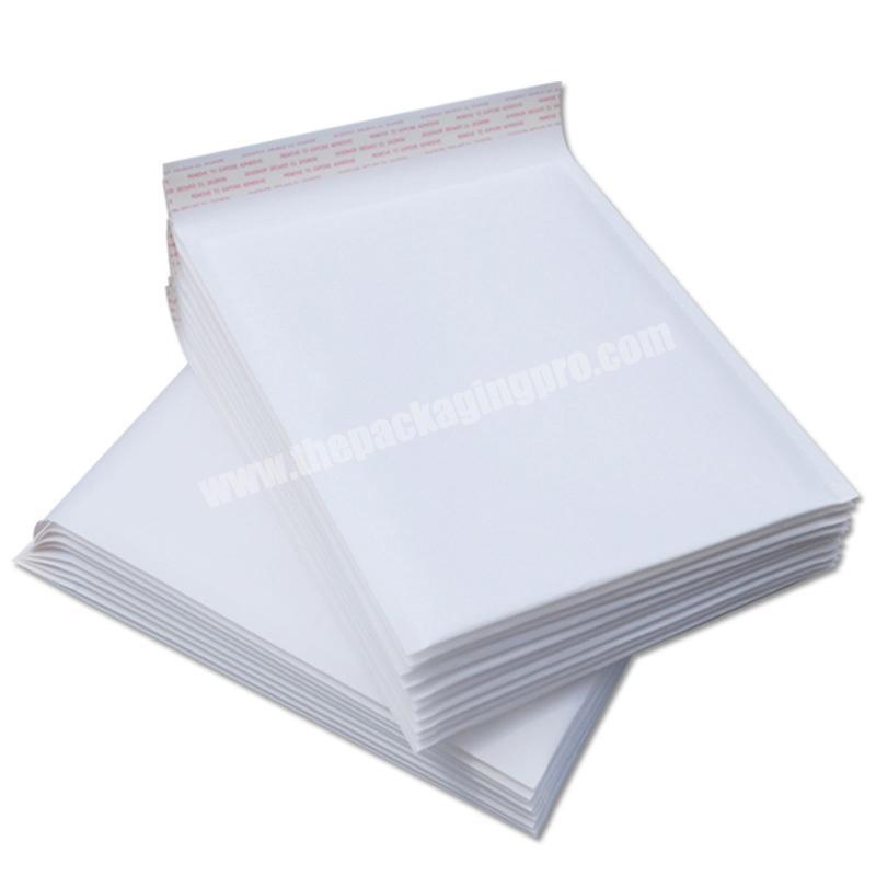 High quality waterproof white biodegradable kraft paper mailer bags
