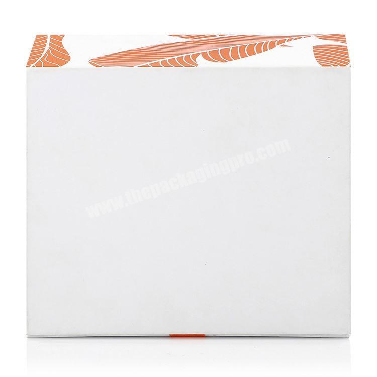 custom Holiday Present Rigid Paper White A4 Magnetic Ribbon Bow tie Gift paper Box 