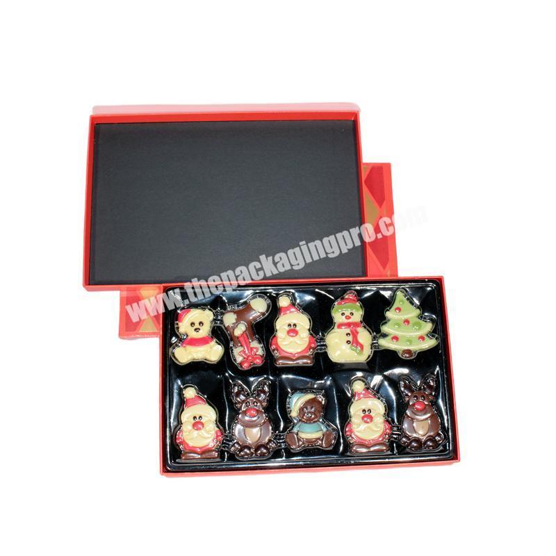 Hot Sale Chocolate Truffle Packaging Gift Paper Board Box with Divider wholesaler