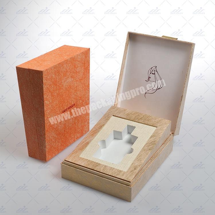 Printing Lid and base gift 2 piece custom cardboard boxGolden glitter paper box
