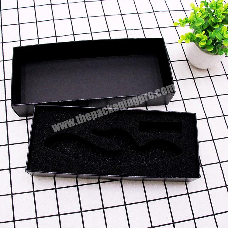 Hot black kraft paper folding magnetic box folding cosmetics box luxury gift box for the cosmetics