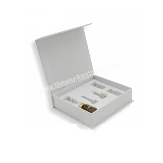 Hot selling white paper skin care packaging for lady