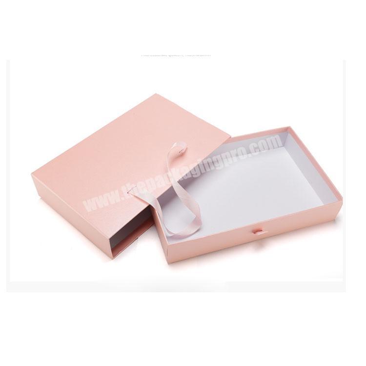 Hotsales Pink Apparel Storage Drawer Slide Packaging Gift Box manufacturer