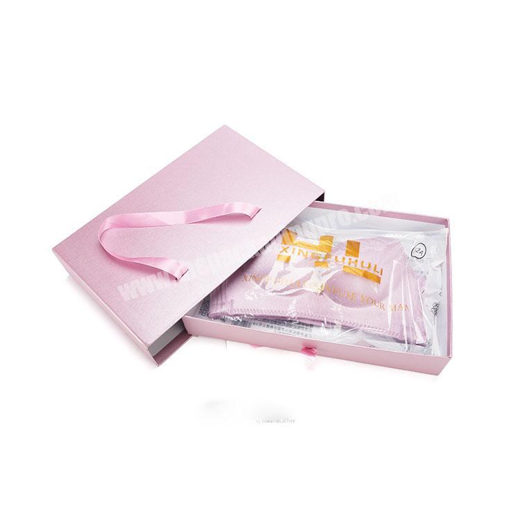 custom Hotsales Pink Apparel Storage Drawer Slide Packaging Gift Box 