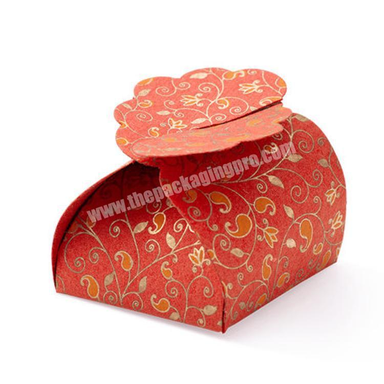 Indian Wedding Eco Friendly Unique Mehndi Party Favor Candy Cake Packing Diwali Gift Box