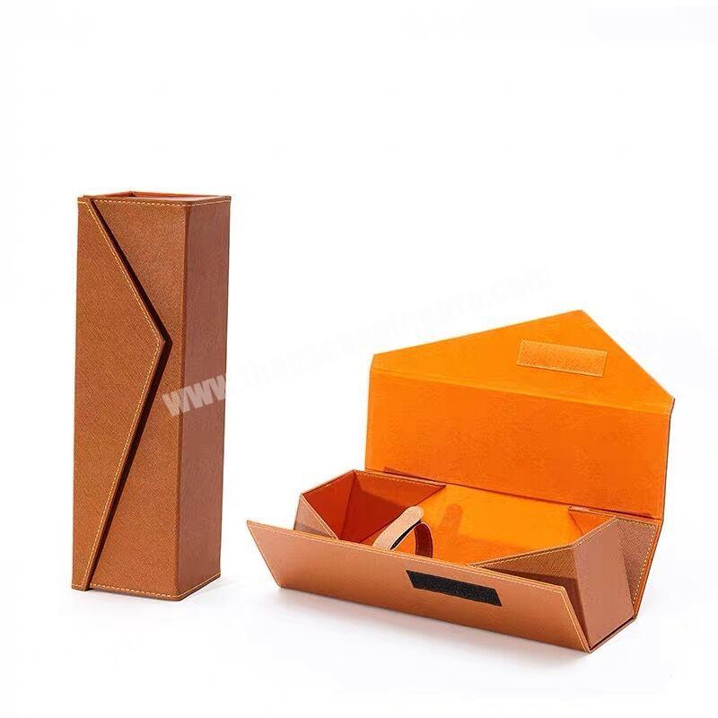 Leather Wine VODKA Champagne Shipping Boxes Packing Luxury Gift Wine Box in Stock